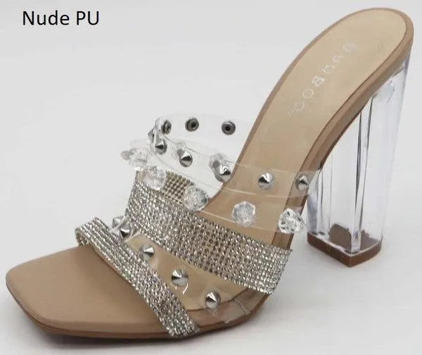 High Heel Dress Shoes clear heel