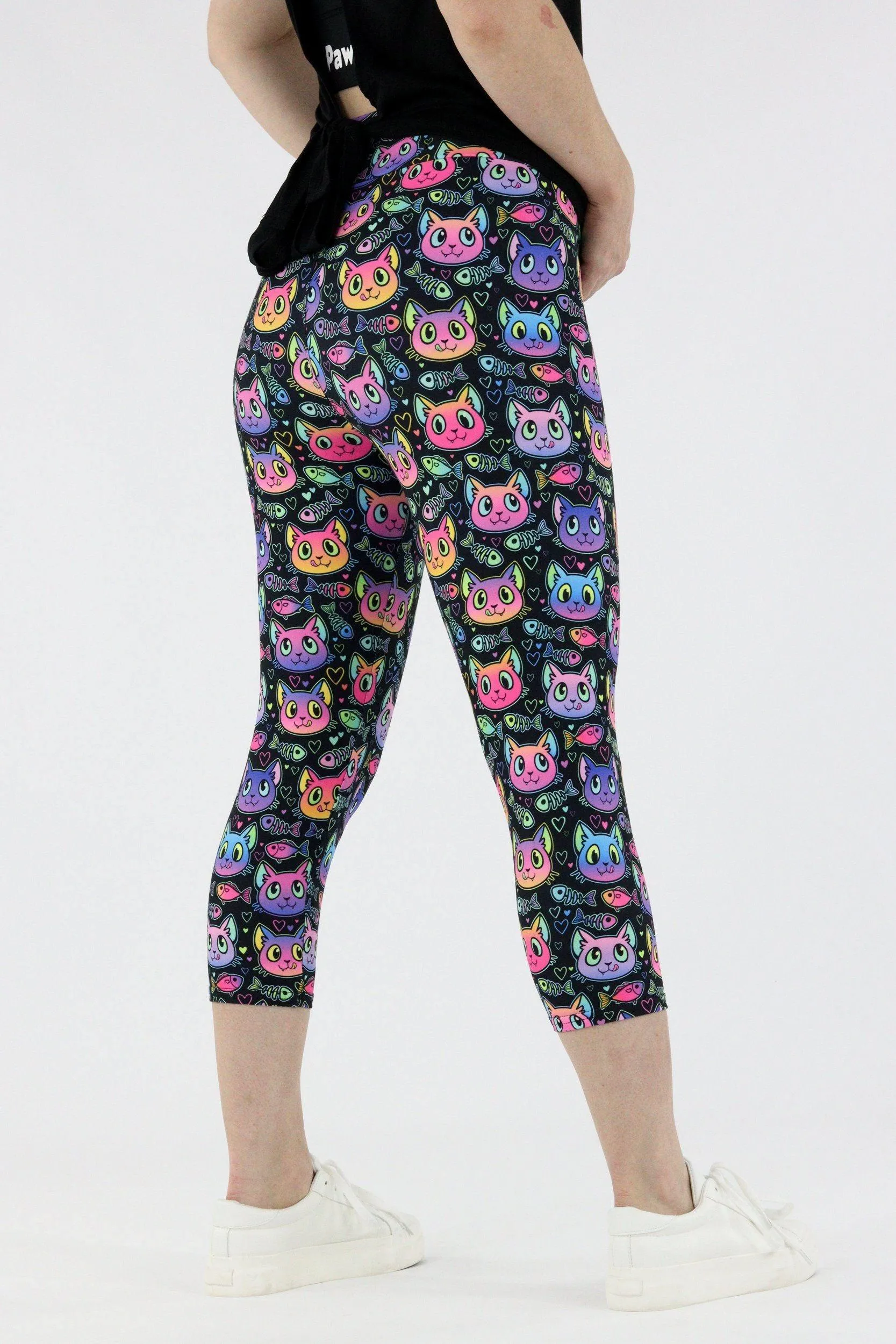 Hungry Cats - Casual Capri Leggings