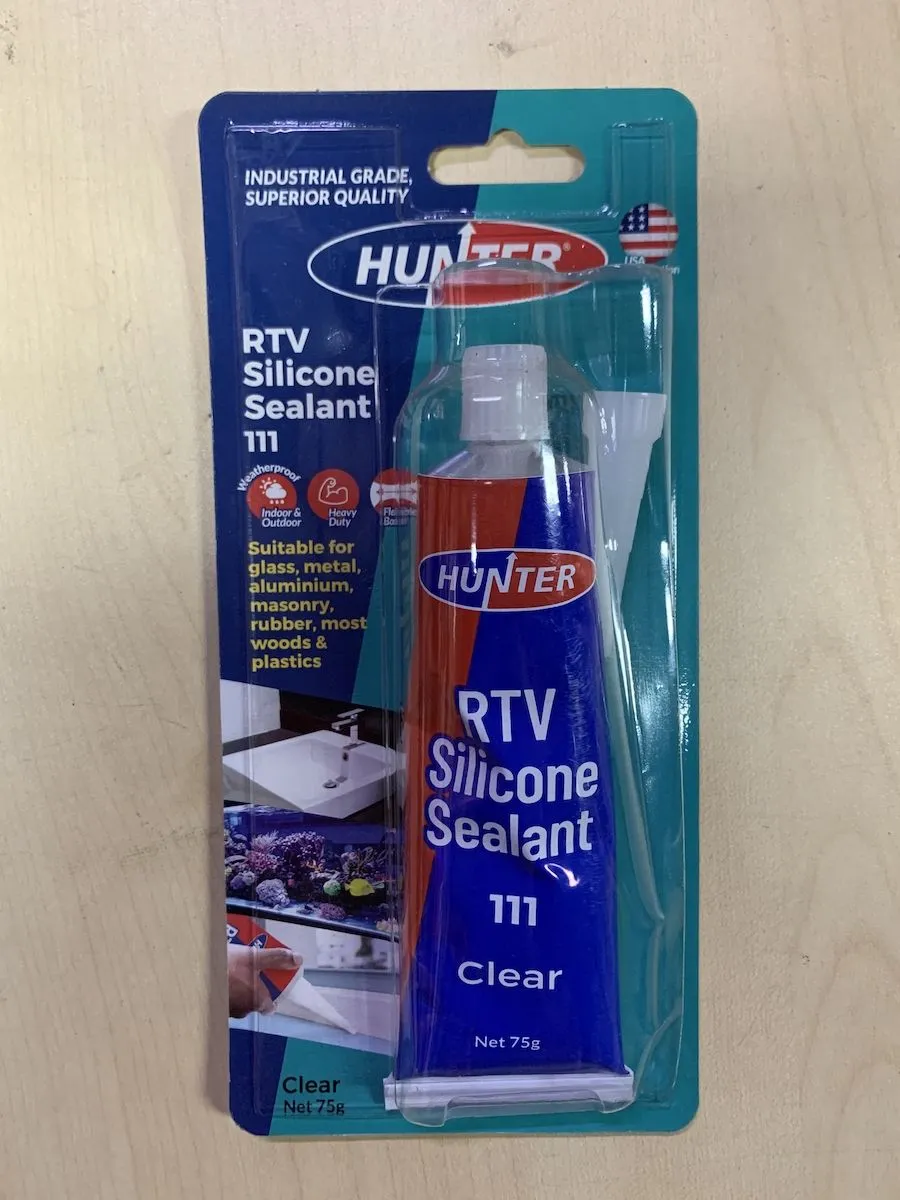 Hunter 111 RTV Silicone Sealant / Clear Transparent White Silicon bonding for windows sink basin