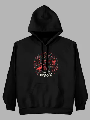 Into the woods Printed Cotton Hoodie for Men & Women