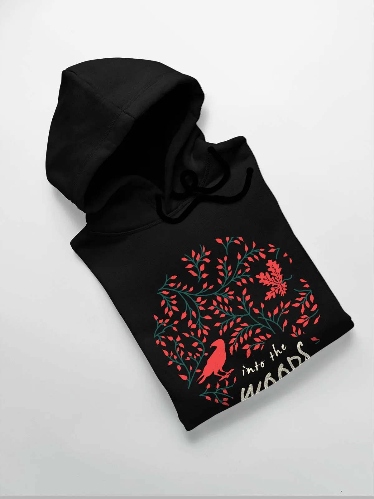 Into the woods Printed Cotton Hoodie for Men & Women