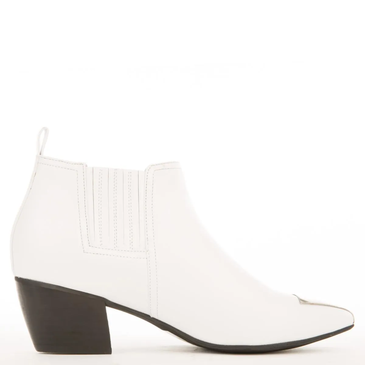 Jeffrey Campbell Jude White Heeled Booties White