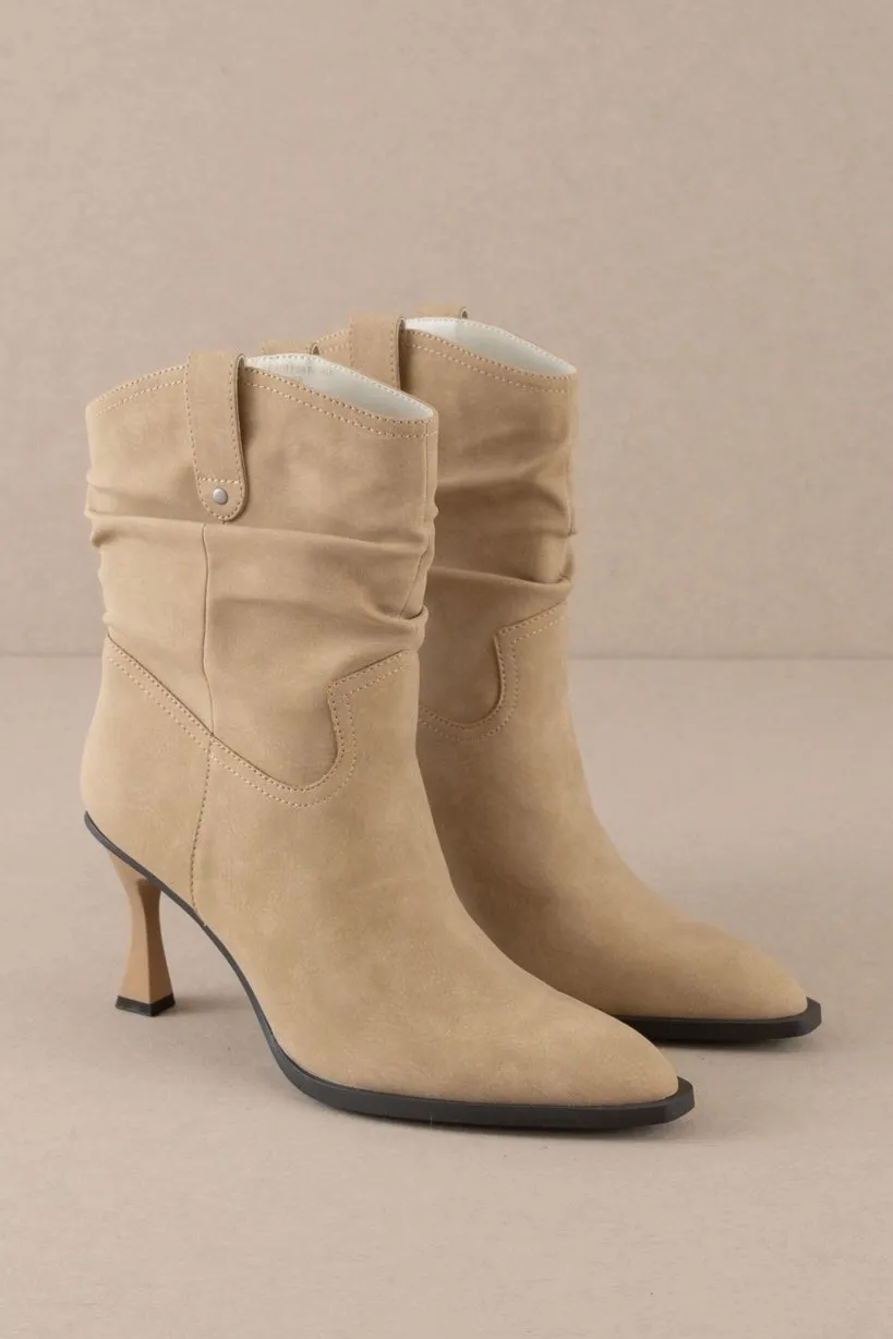 Jolene Kitten Heel- Khaki- FINAL SALE