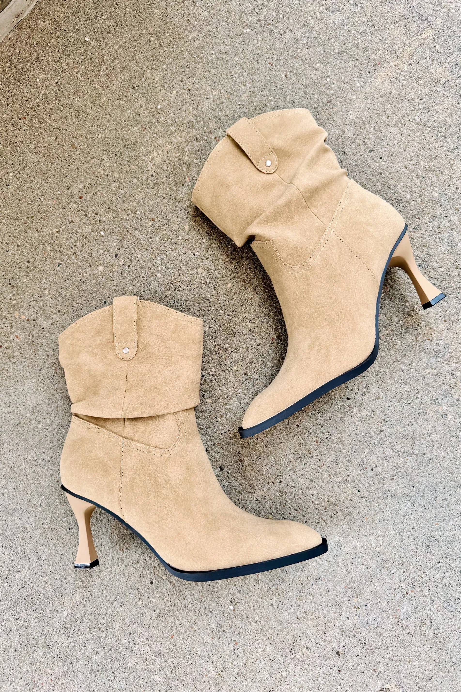 Jolene Kitten Heel- Khaki- FINAL SALE