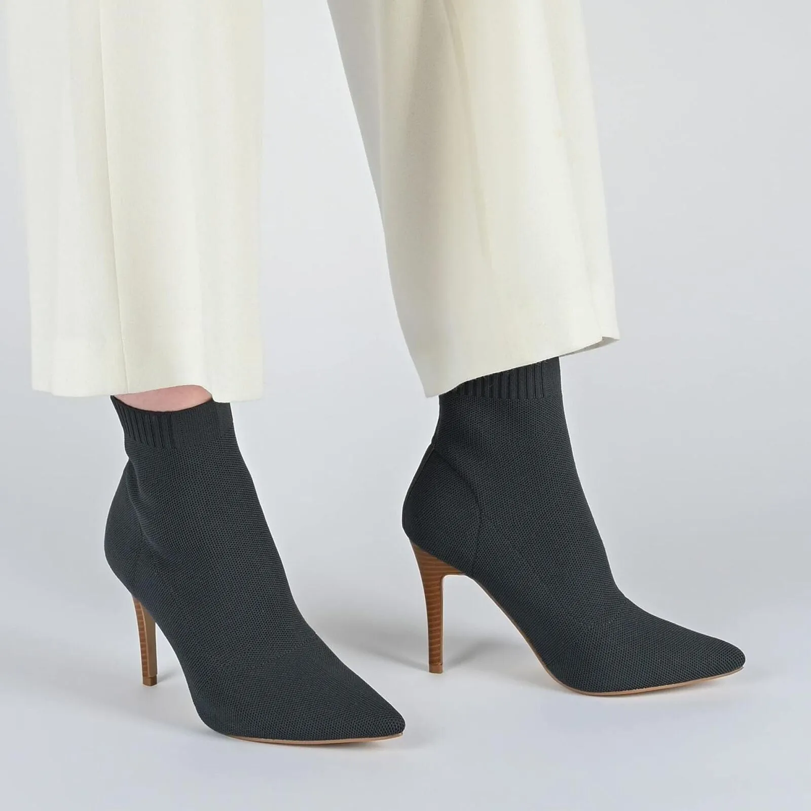 Journee Collection Milyna Tru Comfort Foam Pull On Stiletto Booties Blue 9M