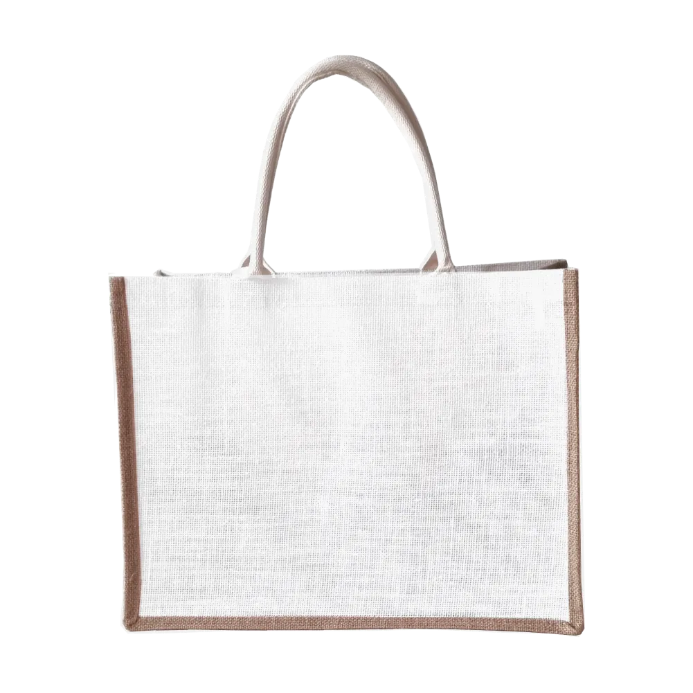 Jute Grocery Shopping Tote- Black