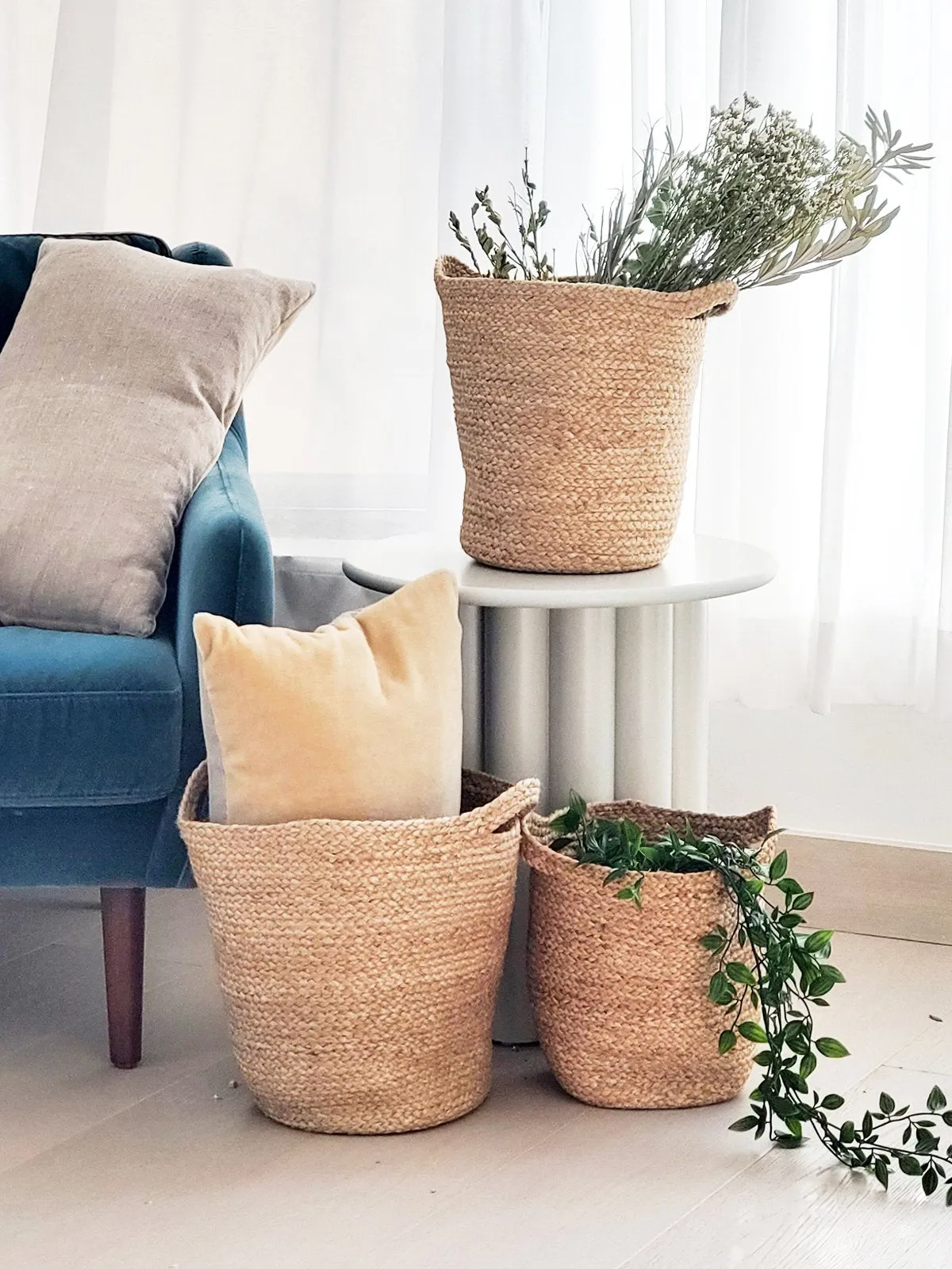 Kata Basket With Slit Handle (Set Of 3)