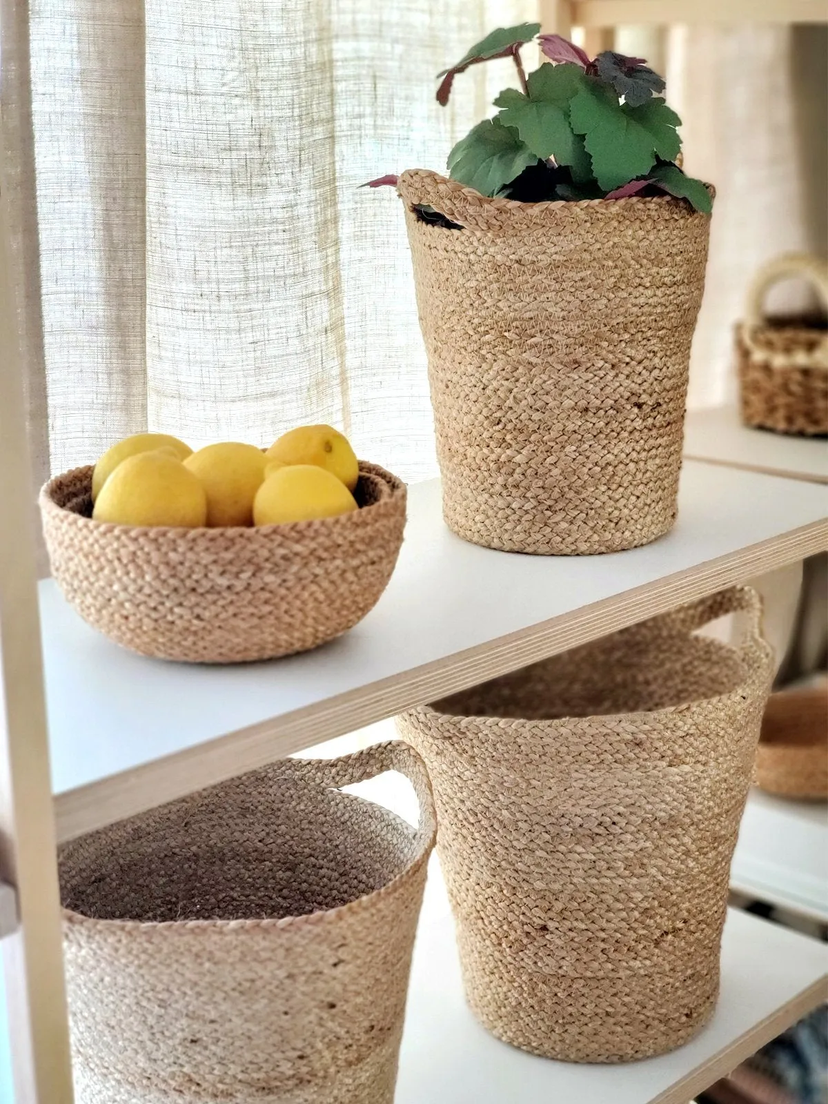 Kata Basket With Slit Handle (Set Of 3)