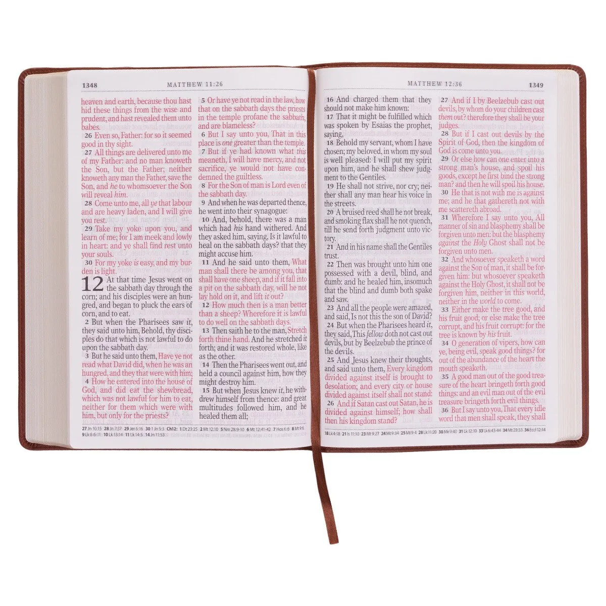 KJV Bible - Super Giant Print Saddle Tan Faux Leather