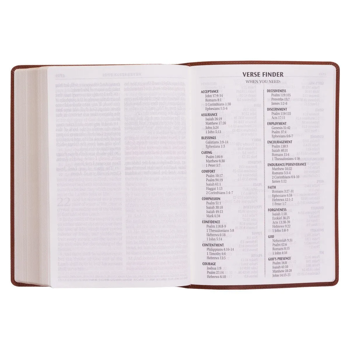KJV Bible - Super Giant Print Saddle Tan Faux Leather