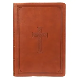 KJV Bible - Super Giant Print Saddle Tan Faux Leather