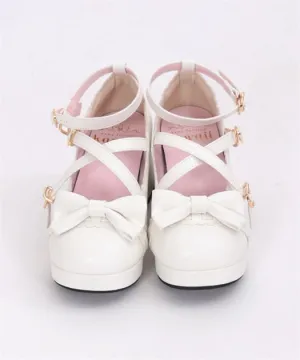 Ladder Lace Scalloped Pumps