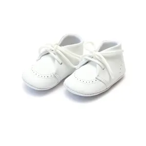 L'Amour Shoes Benny Leather Brogue Oxford Crib Shoe (Infant)