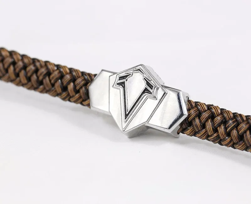 Leather Braided Bracelet - 8in