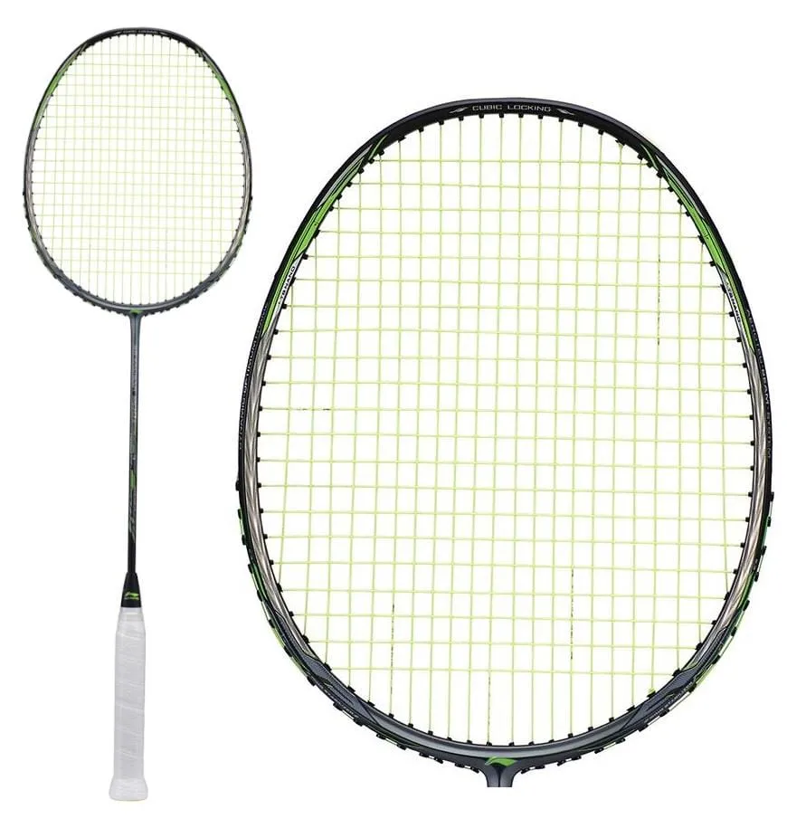 Li-Ning 3D Calibar 900 Combat Badminton Racket  - Grey Green