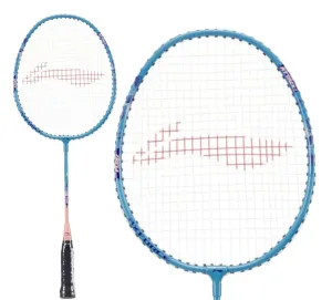 Li-Ning Axforce Kids Play Junior Badminton Racket - Azure Blue