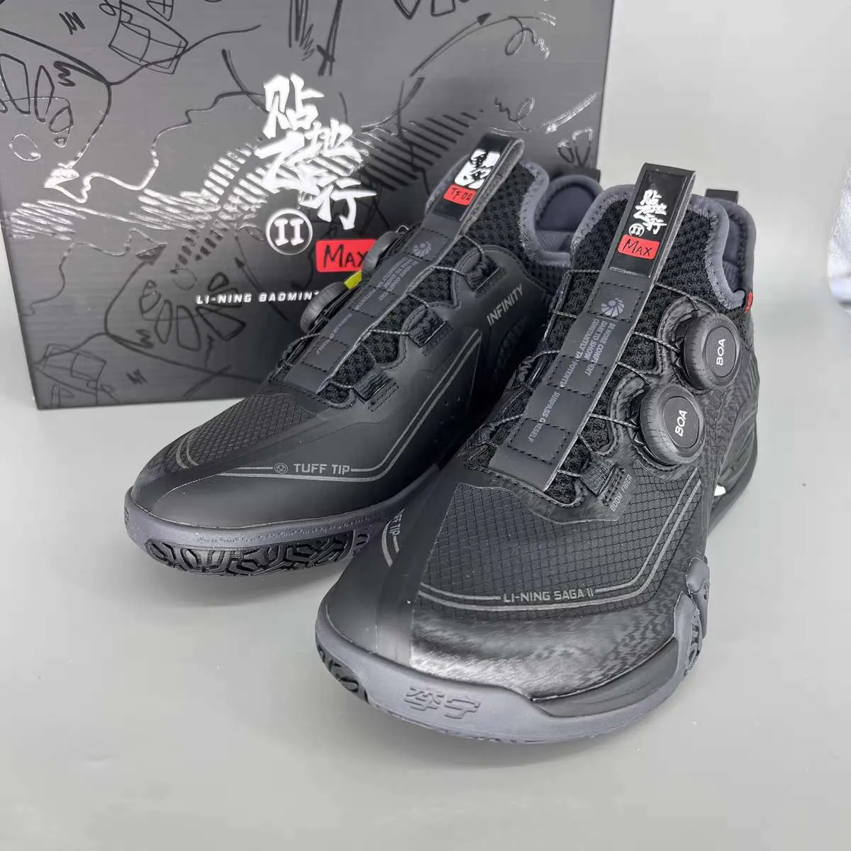 LI-NING Badminton SAGA II MAX BLACK