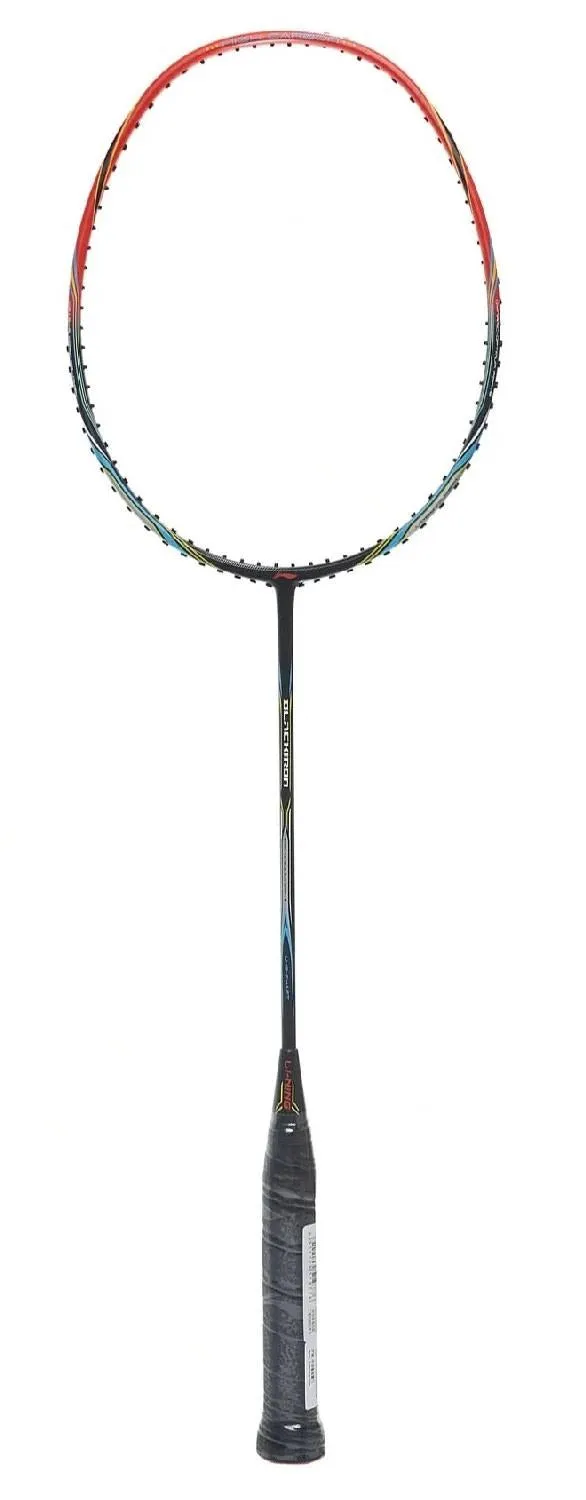 Li-Ning Black Iron 4U Badminton Racket - Fire Red