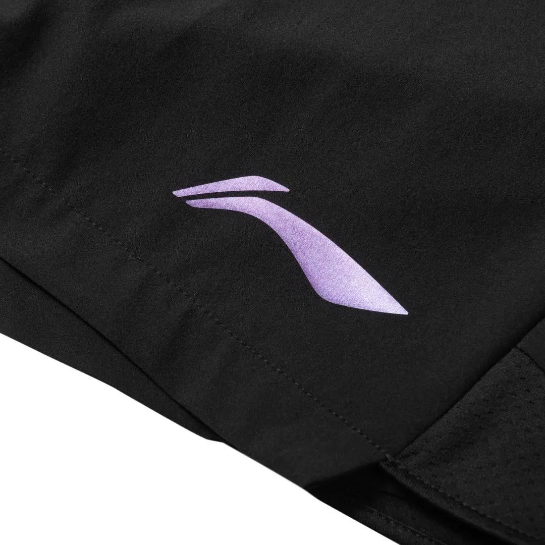 Li-Ning Tournament Mens Badminton Shorts - Black