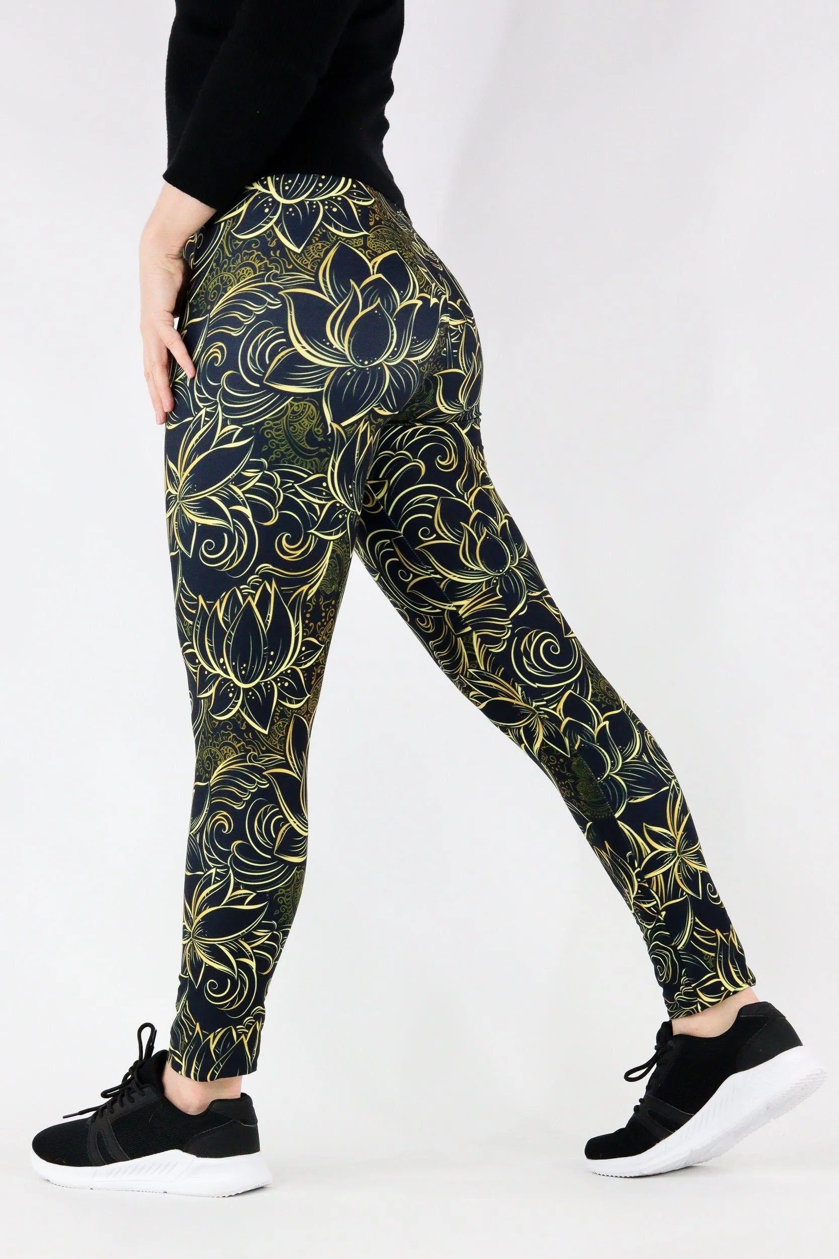 Luxury Lotus - Casual Full Leggings