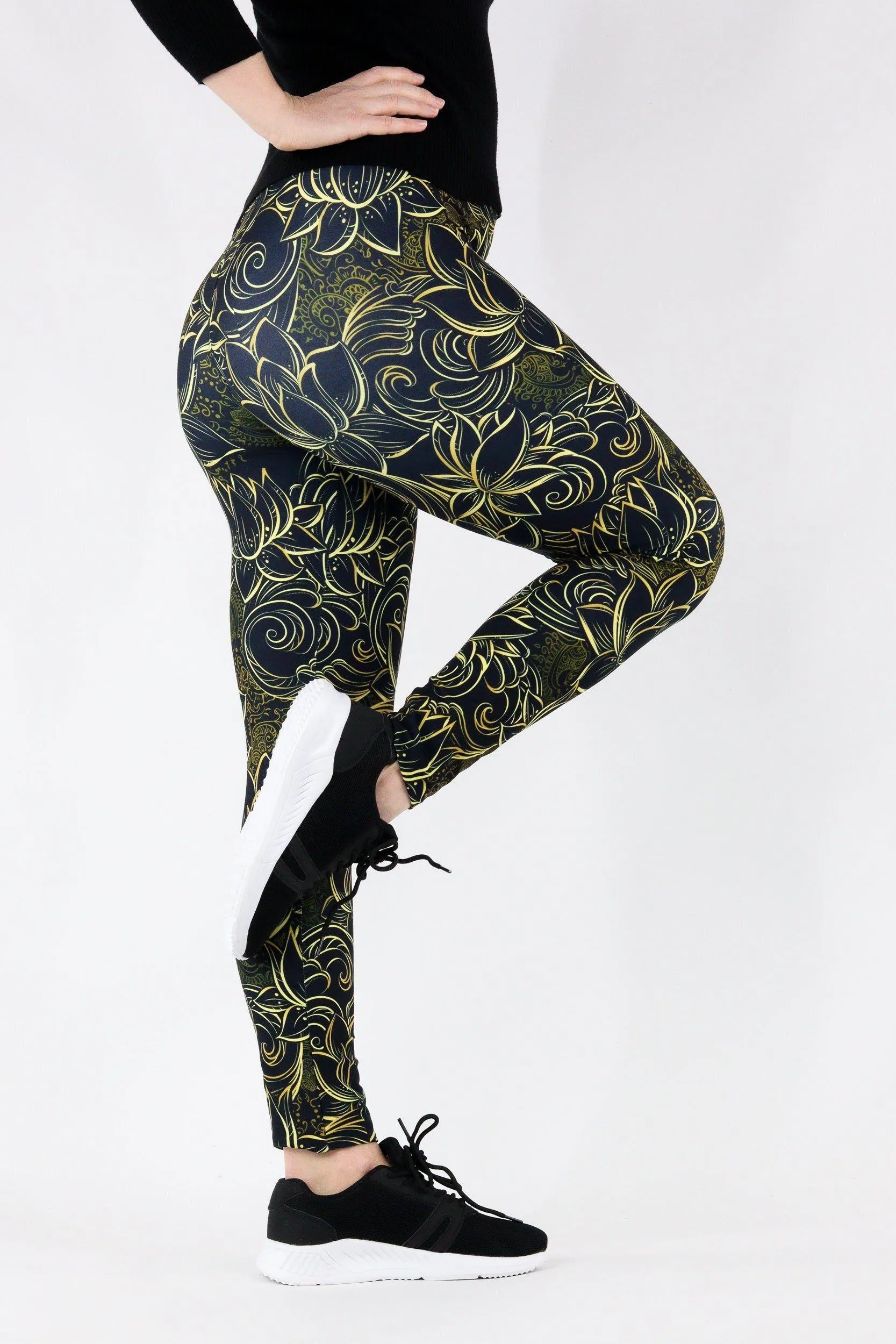 Luxury Lotus - Casual Full Leggings