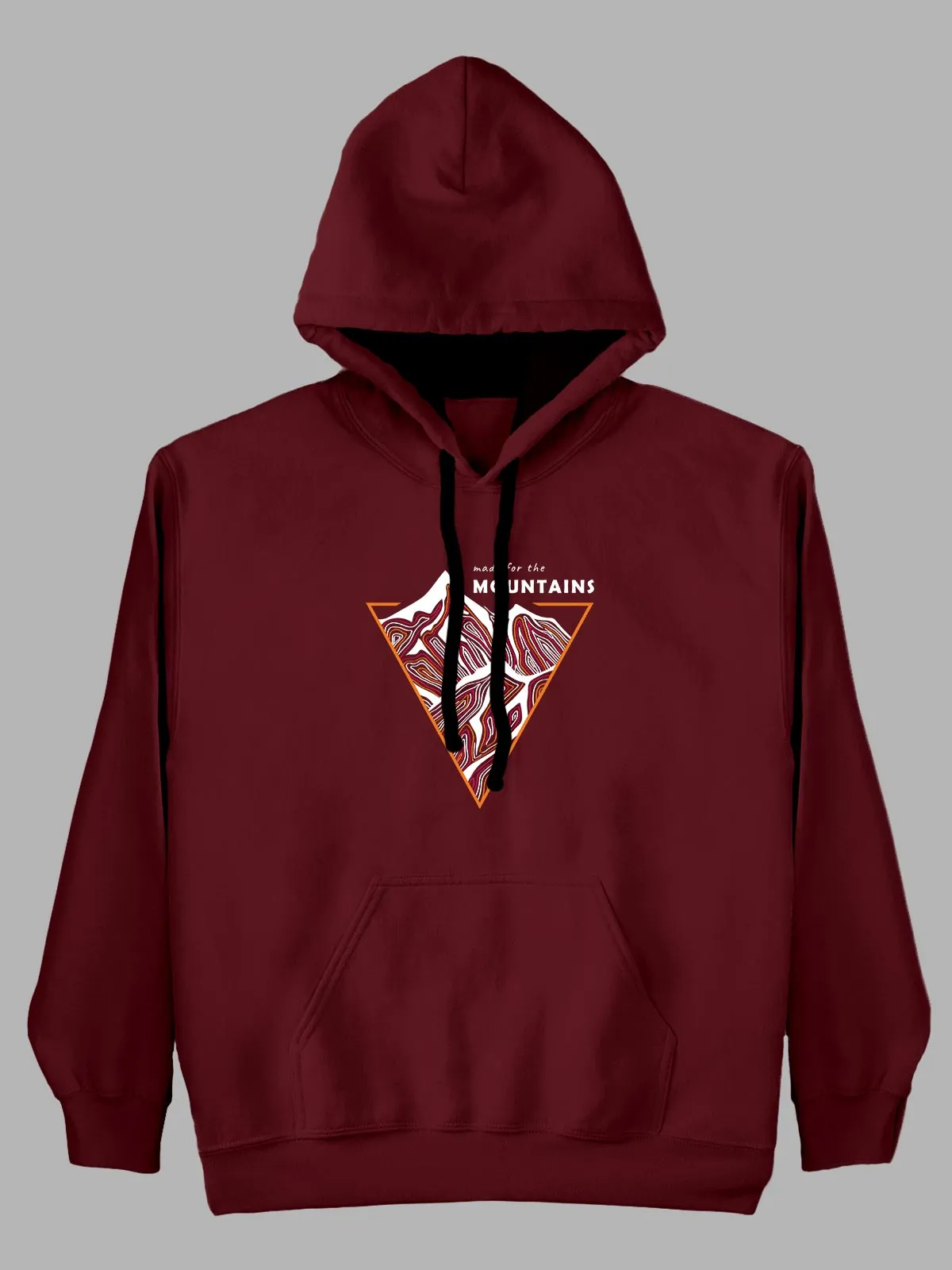 Made for the mountains Printed Cotton Hoodie for Men & Women