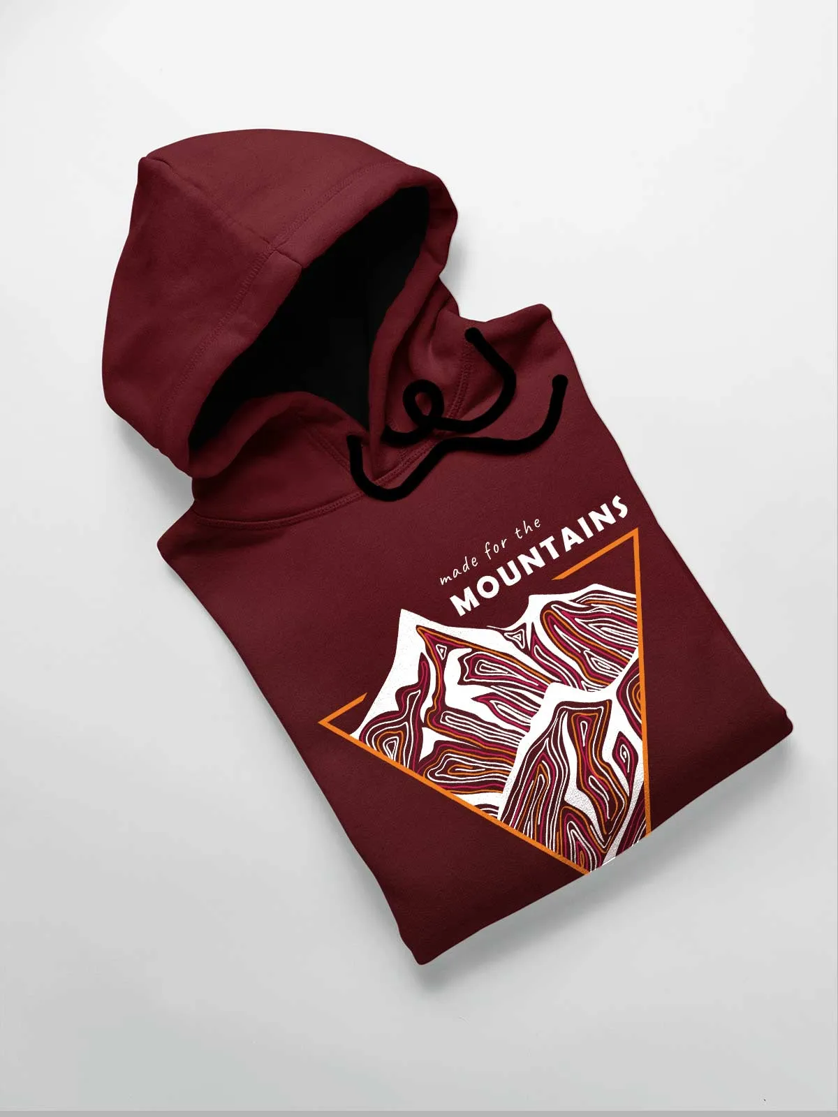 Made for the mountains Printed Cotton Hoodie for Men & Women