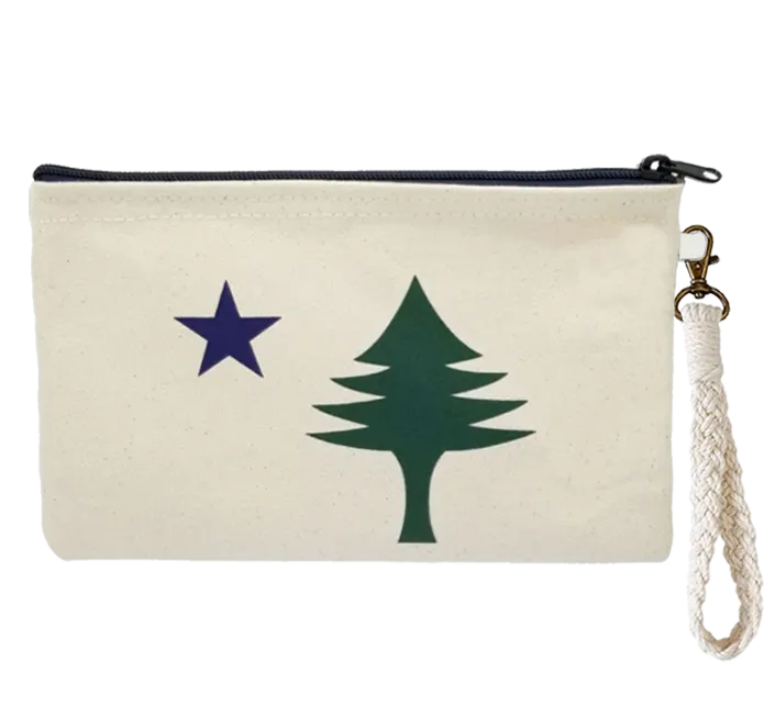 ME Flag Zipper Pouch Wristlet