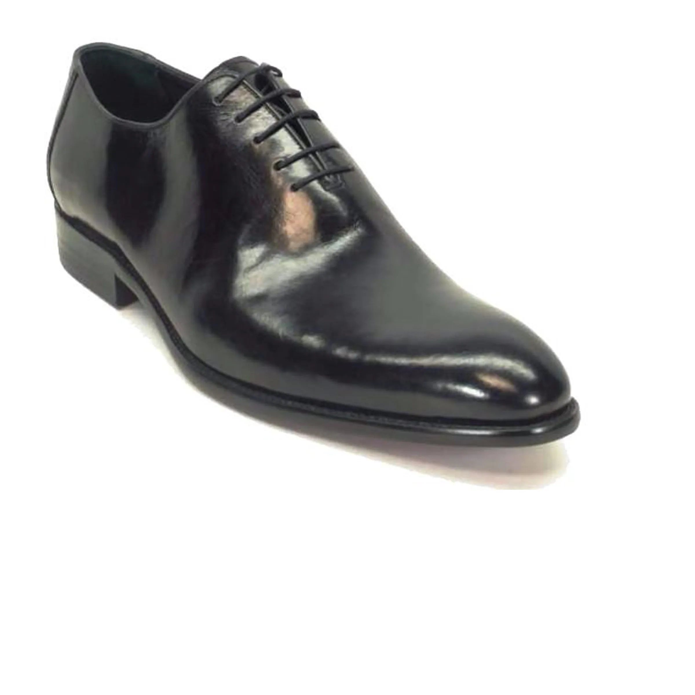 Mens Carrucci Hand Painted Oxford Lace Up Dress Shoe in Olive Green
