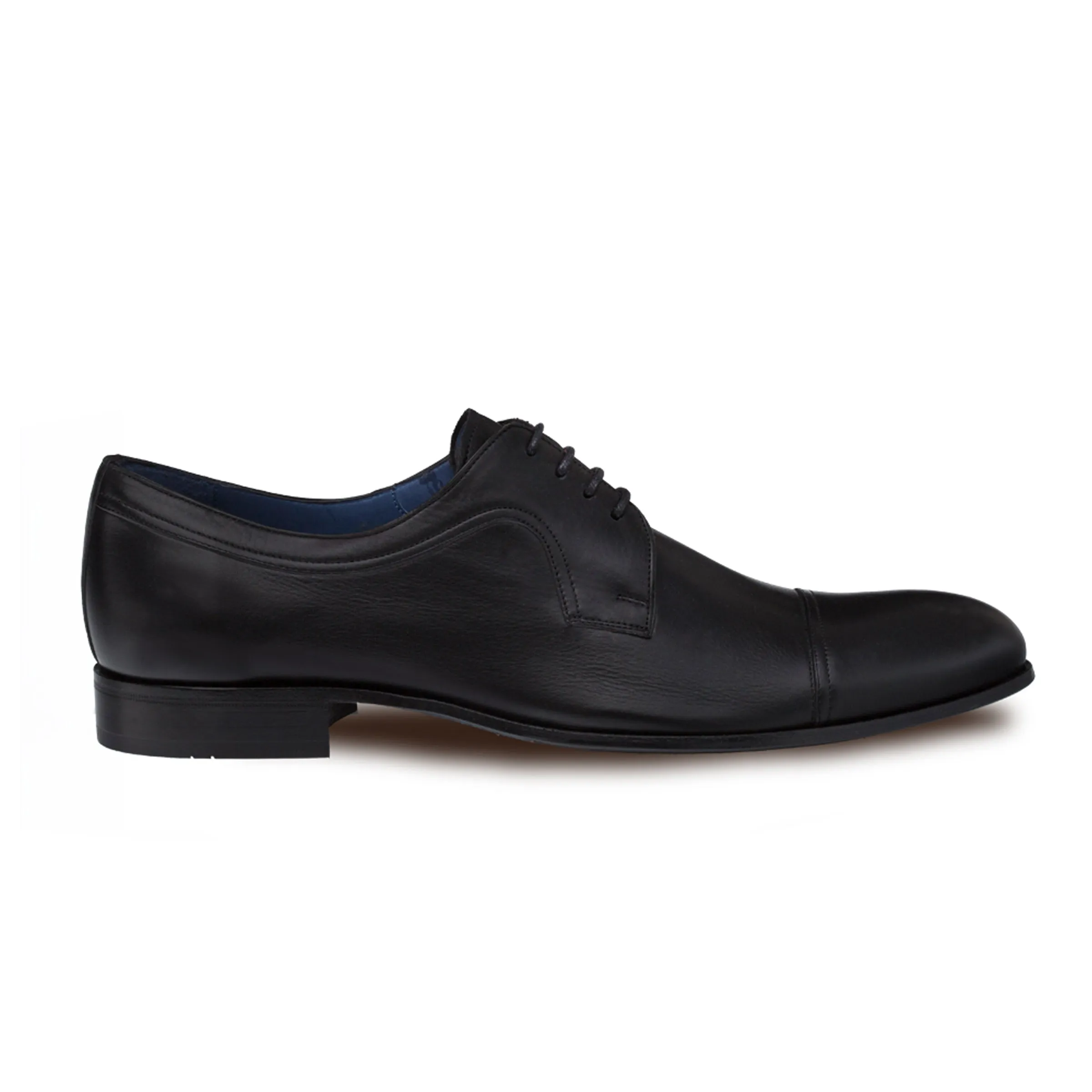 Mens Mezlan Homar Calfskin Cap Toe Dress Shoe in Tan