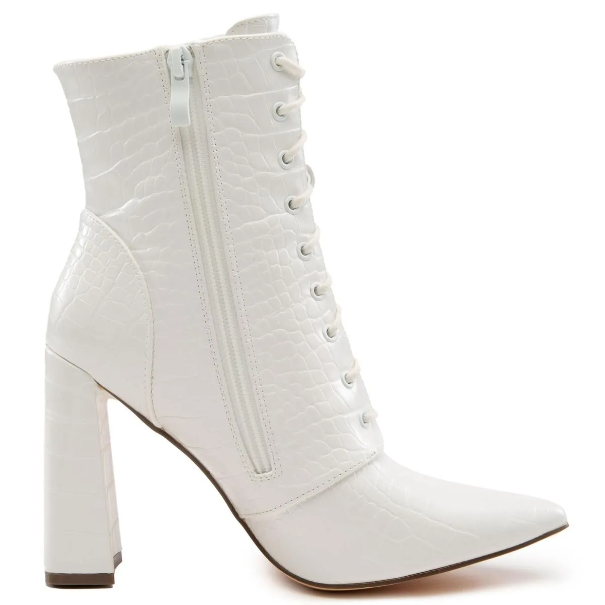 Milano-1 Lace-Up Block Heel Bootie