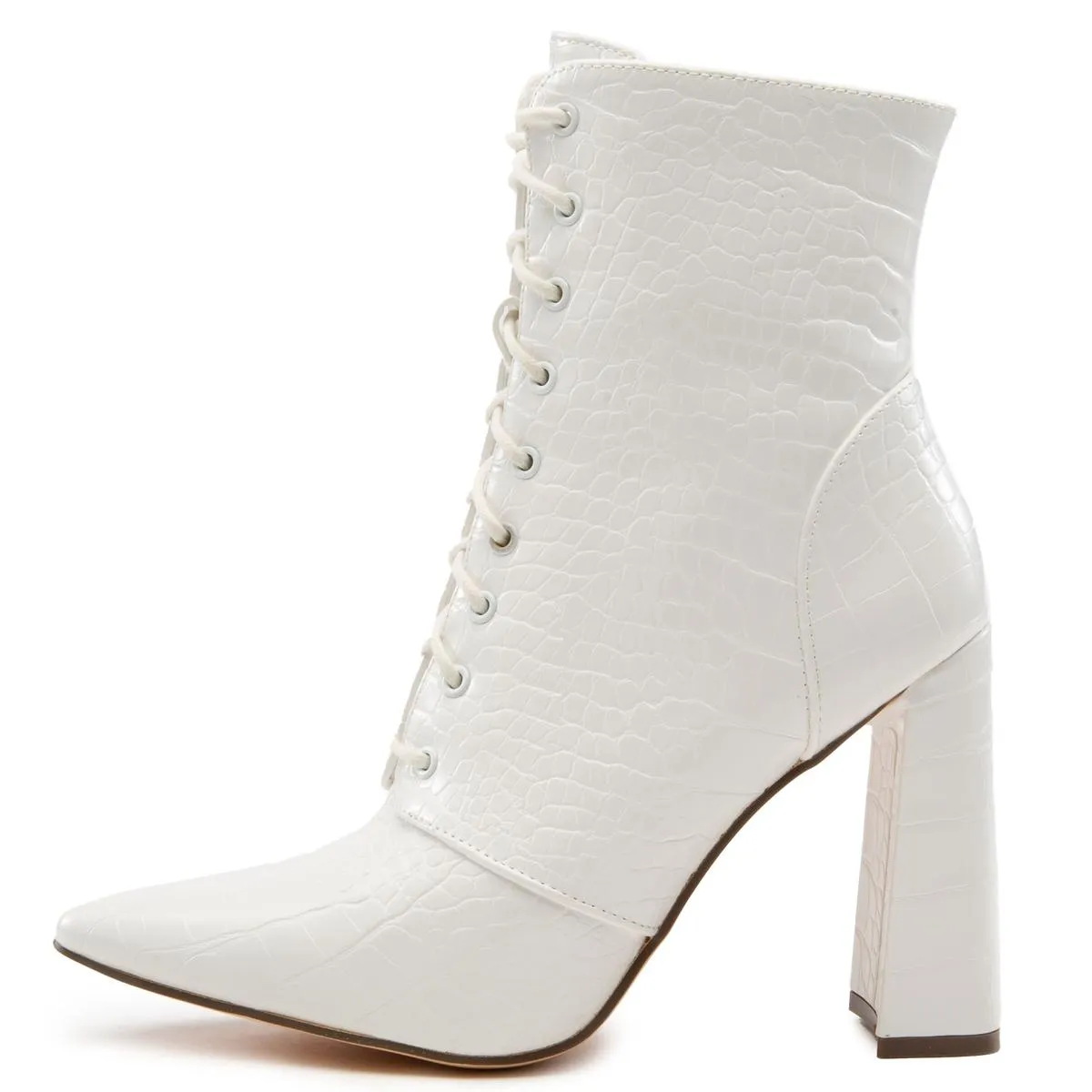 Milano-1 Lace-Up Block Heel Bootie