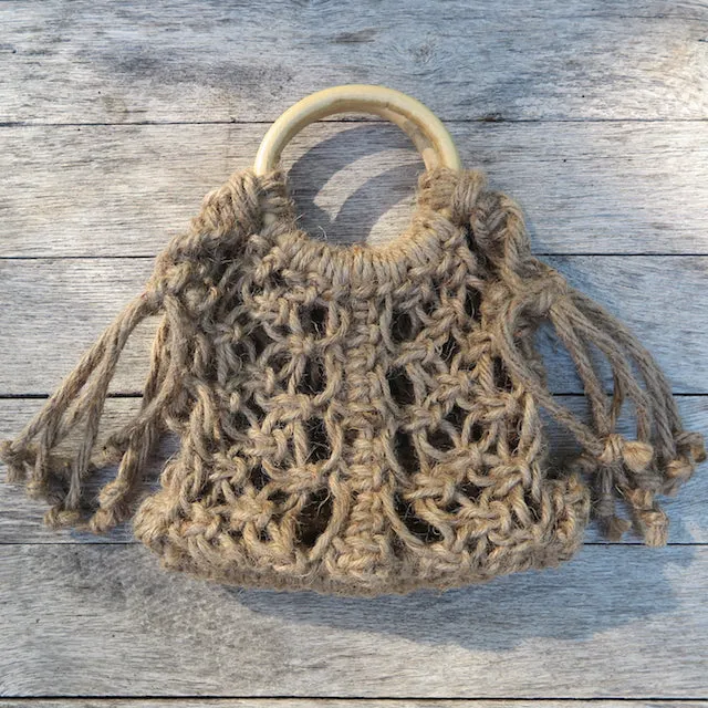 mini hannah macrame bag by Kkibo