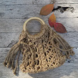 mini hannah macrame bag by Kkibo