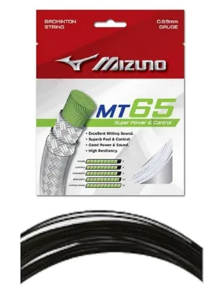 Mizuno MT 65 0.69mm Badminton String (10m) - Black