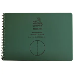 Modestone Snipers Waterproof Logbook / Data Notebook A5 - Green