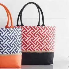 Mud Pie Jigsaw Tote Bag by Bag Lady