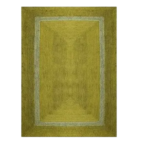 Mustard and Gray Braided Jute Rug