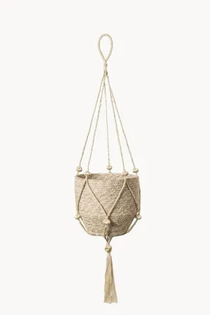 Nadu Hand-Braided Jute Plant Hanger