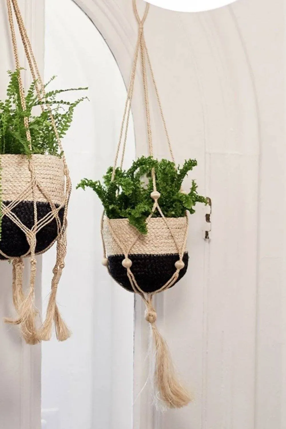 Nadu Hand-Braided Jute Plant Hanger