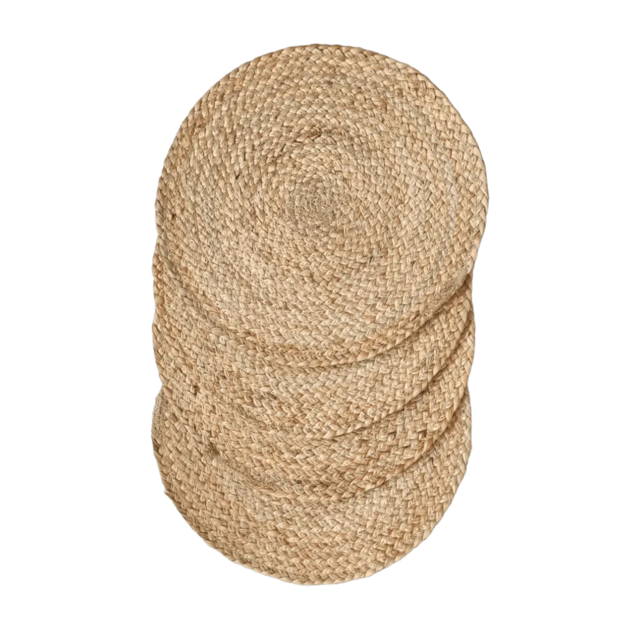 Natural Braided Jute Placemat - Set of 10