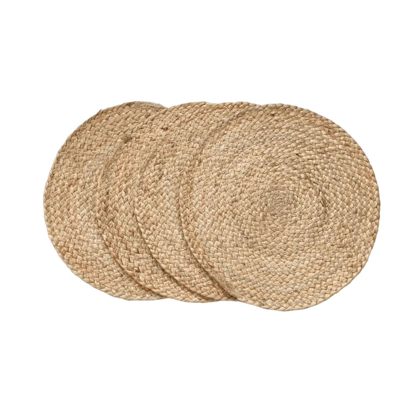 Natural Braided Jute Placemat - Set of 10