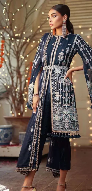 Navy blue shirt and trouser design 2019 # P2644