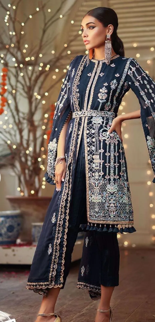 Navy blue shirt and trouser design 2019 # P2644