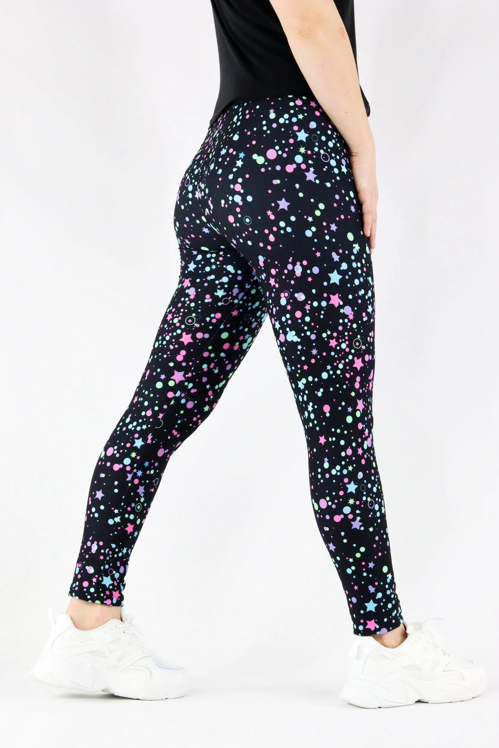 Neon Galaxy - Casual Full Leggings