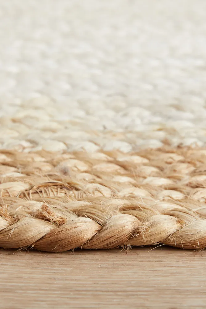 Noosa 333 White Natural Runner Rug