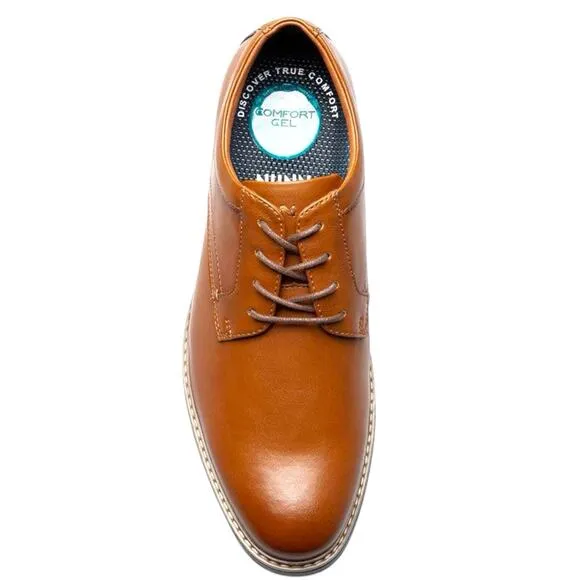 Nunn Bush Dress Shoes Men Size 10.5M True Comfort Carmelo PT OX Cognac Leather