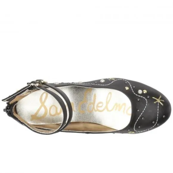 NWOT Sam Edelman Rhinestone Embellished Sequin Cosmo Ankle Strap Pumps