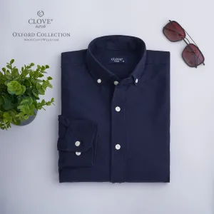 Oxford Cotton Shirt (No Pocket) - Navy