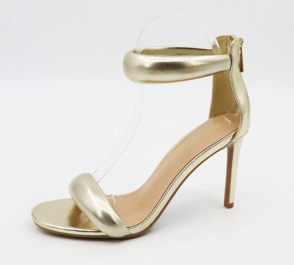 PADDED ANKEL STRAP HEEL